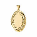 14K Yellow Oval Locket